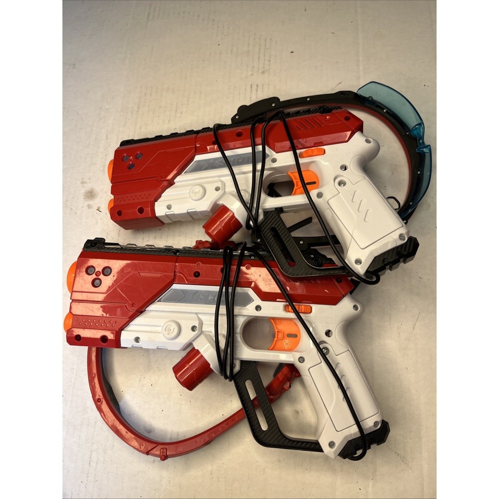 Laser360 Xshot with Sensor Headsets  Age 8+ Ultimate Laser Tag Game TESTED WORKS